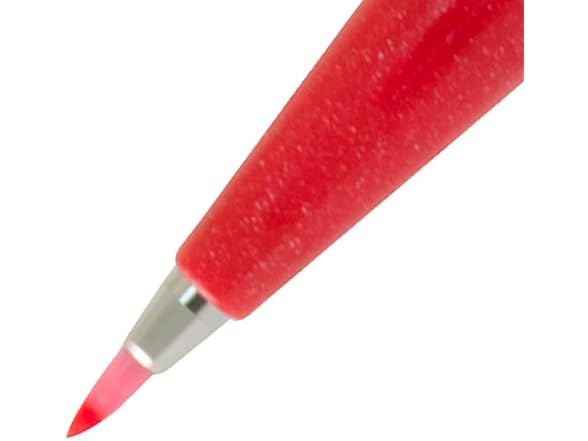 Pentel Brush Sign Pen SES15C-12 Fibre-Tip Pen 10 red