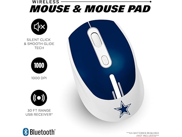 SAN FRANCISCO 49ERS Wireless Mouse and Mouse Pad