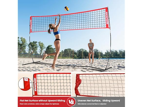 Bearwill 12FT Portable Volleyball Net