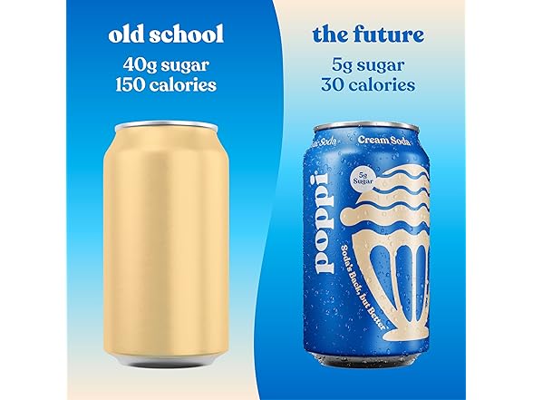 Poppi Cream Soda Prebiotic, 12pk