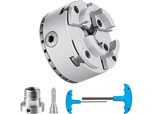KP2-3/4 Lathe Chuck, 4-Jaw 2.75" Diameter, Metal