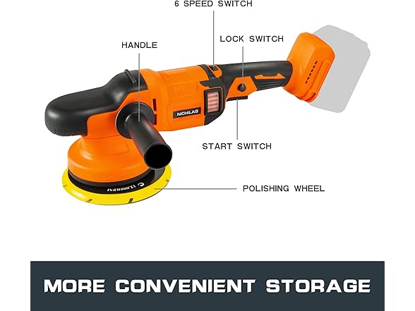 Nichilas Nichilas Car Orbital Polisher Compatibl