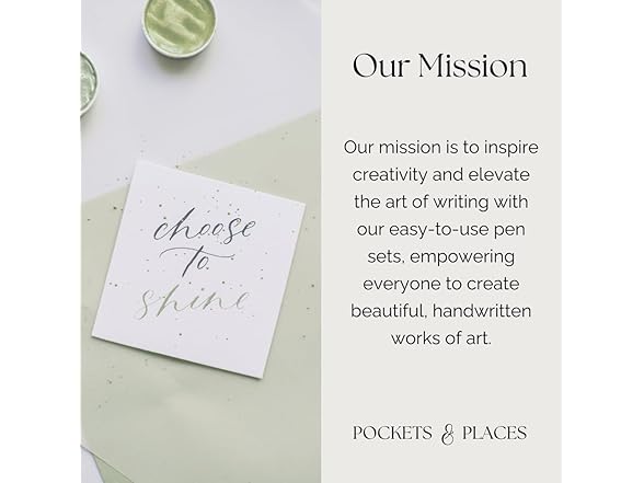 Pockets & Places Calligraphy Pen Set
