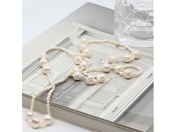 KK LifeStyle Pearl Necklace 38"