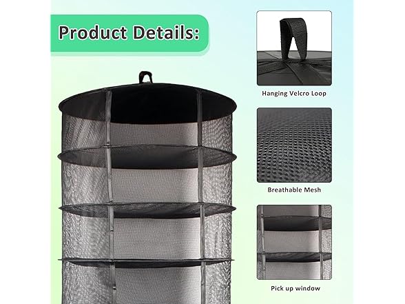 Growsun Herb Drying Rack, 2ft Diameter