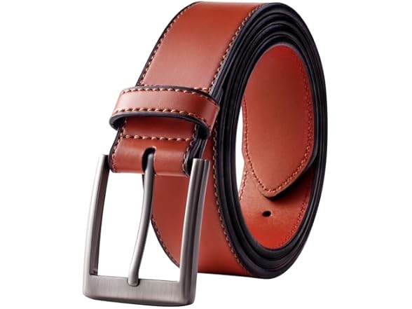 KM Legend Men Genuine Leather Dress Belt