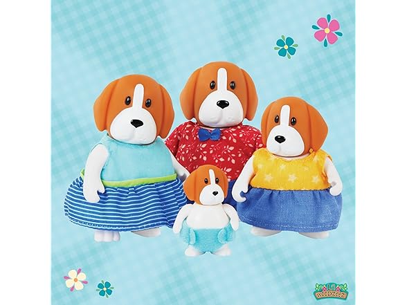 Li'l Woodzeez – The Houndsley Beagle Family – Set of 4