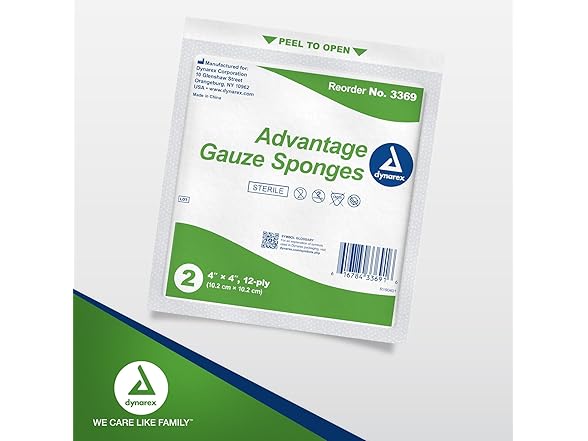 4x4 Sterile Gauze Sponges 25ct