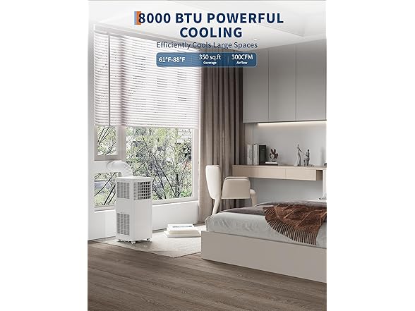 Vossfamul 8k BTU Portable Air Conditioner