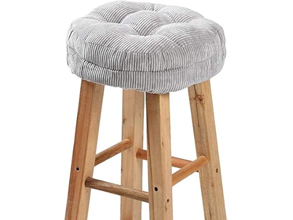 Lominc 13" Round Chair Pad, Corduroy Fab