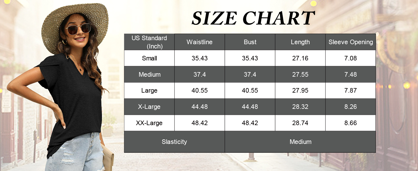 2 Pack Women's V Neck Casual T Shirt - Gallery 10