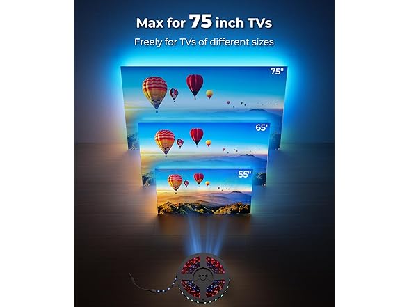 DeckTok TV LED Backlight 15.5ft | 55-100"