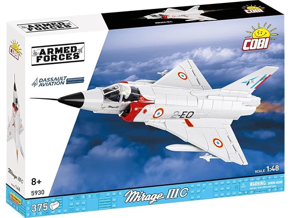 COBI Armed Forces Mirage III C Plane, 375 Pieces