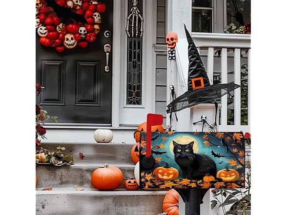 Halloween Mailbox Cover Owl Pumpkin