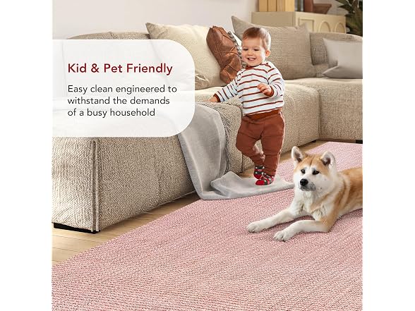 Nuloom Daniela Pink Handmade Jute Rug