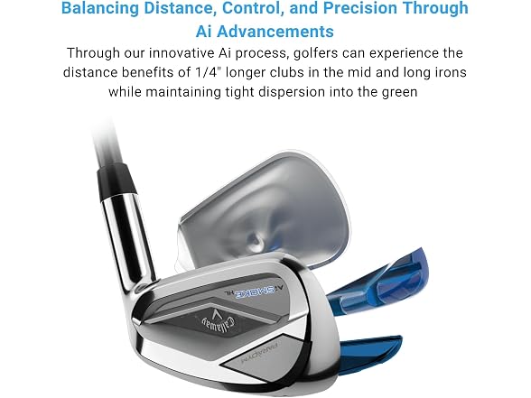 Callaway Golf Paradym AI Smoke HL Iron Set (Left Hand, 4-PW, Graphite, Light)