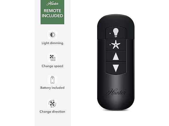 Hunter Fan 52 Inch Matte Black Indoor Ceiling Fan