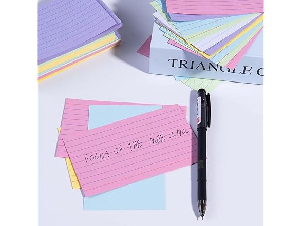 SenseYo 300 Pack Ruled Index Cards