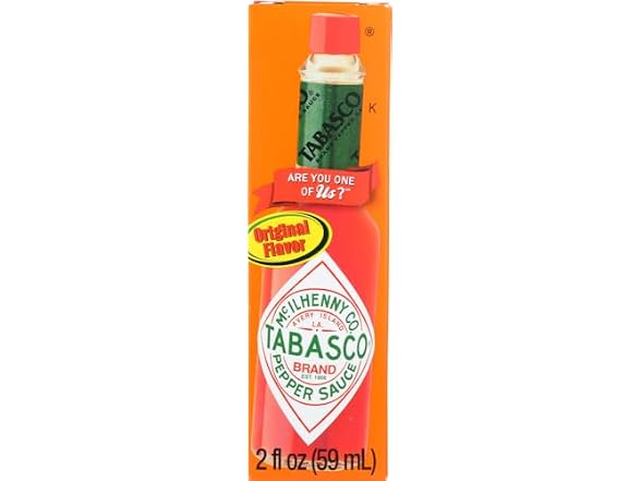 Tabasco Pepper Sauce, Original Flavor, 2-Oz