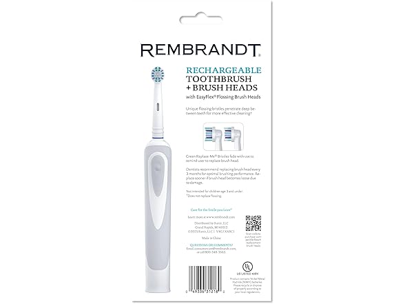 Rembrandt Rechargeable Toothbrush Kit