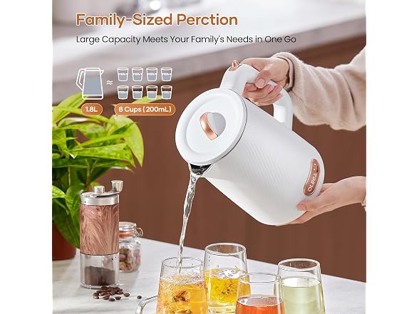 Electric Kettle 1.8L Boil Dry Protection