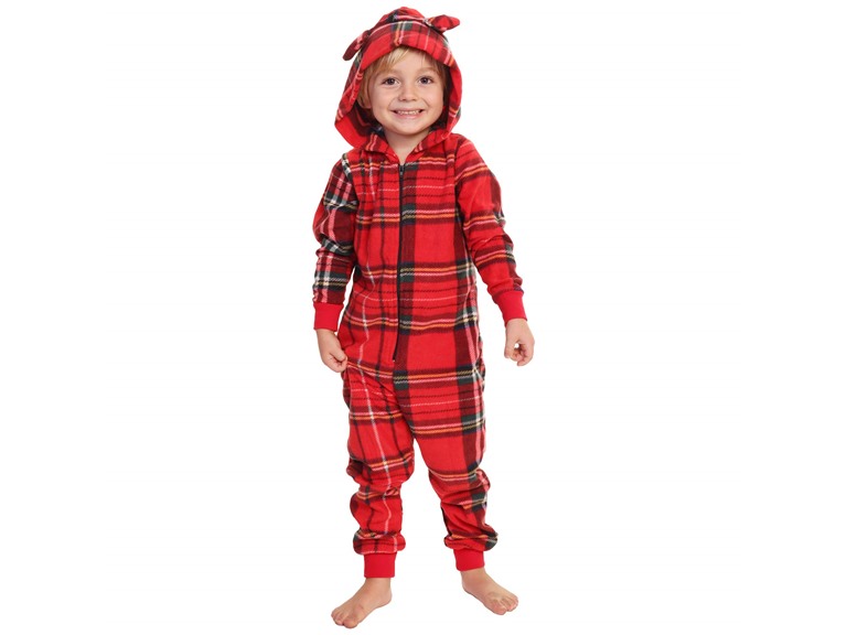Angelina Kid's Fleece Novelty One-Piece Hooded Pajamas