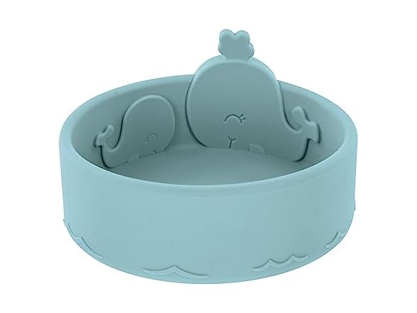 Nuby Animal Friend Silicone Round Toddler Bowl