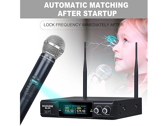 BAOLESH UHF Wireless Microphone System