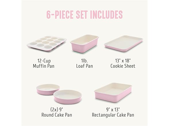 GreenLife 6 Piece Nonstick Bakeware Set