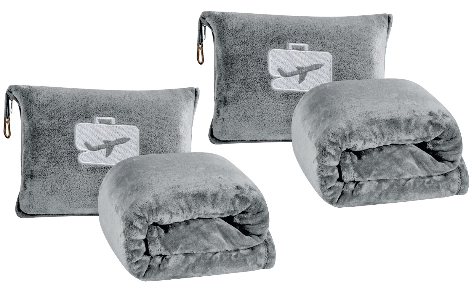 1 or 2Pk Comfort Fly Travel Blanket - Gallery 18