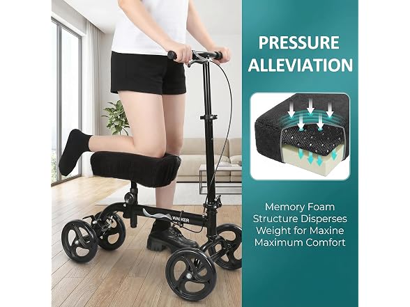 Memory Foam Knee Scooter Cushion Pad