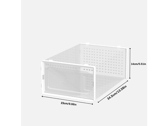 J&V Plastic Stackable Shoe Boxes 12Pk