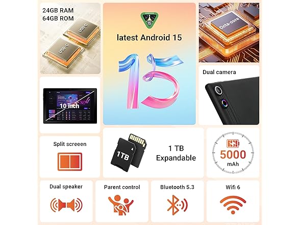 Hakaug 10 Inch Android Tablet