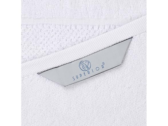 Superior 6PC Hand Towel, White