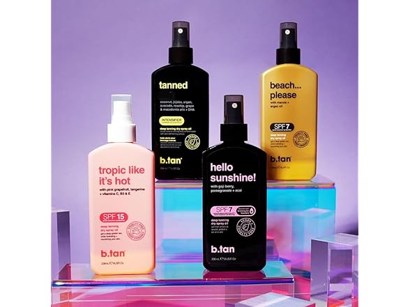b.tan SPF 15 Deep Tanning Oil Dry Spray