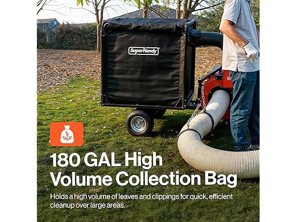 SuperHandy Towable Leaf and Lawn Vacuum