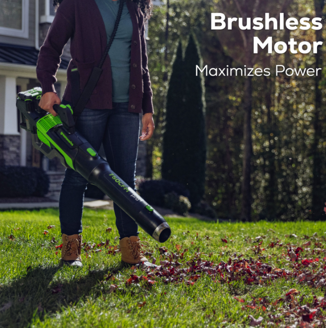 Greenworks 80V 750CFM Cordless Battery Leaf Blower - Gallery 17