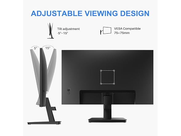 SANSUI Monitor 22 inch 1080p FHD 75Hz Computer Monito