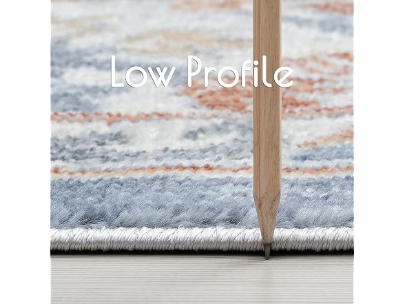 COZYLOOM Oriental Floral Rug 5x7 Blue