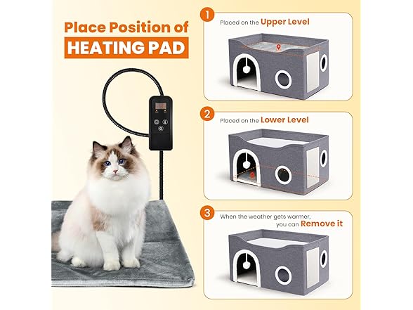 Heeyoo Indoor Heated Cat House
