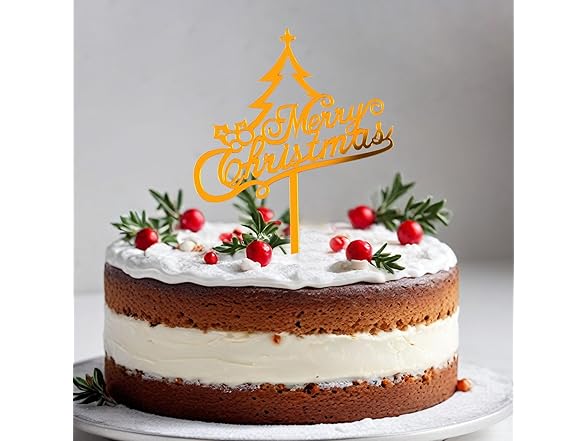 JIPSWL 1Pc Merry Christmas Cake Topper