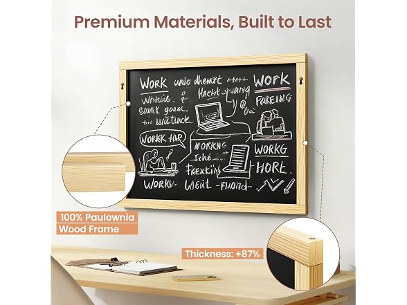 Chezerra Double-Sided Magnetic Chalkboard