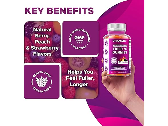 Vitamatic Vitamatic Fiber Gummies 60ct