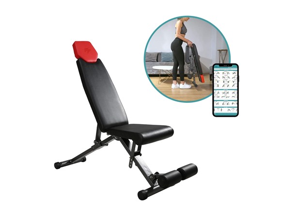 Finer Form 5-in-1 Folding Workout Bench 