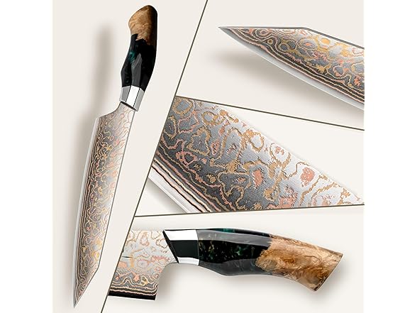 SHAN ZU 8 inch Damascus Chef Knife