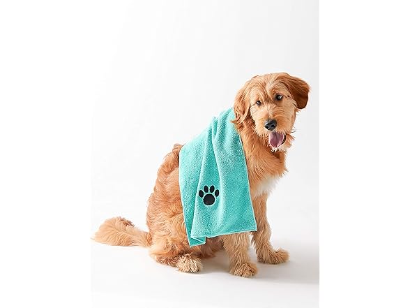 Bone Dry Pet Grooming, Embroidered Microfiber Towel