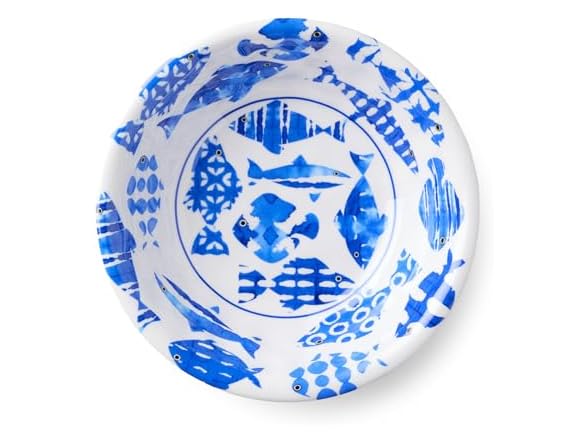 Fish Tale 7.5 Inch MELAMINE ALL PURPOSE BOWLS, SETof 6