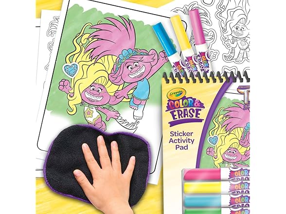Crayola Trolls Color & Erase Activity Pad