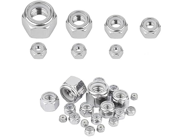 SpzcdZa 150Pieces 1024 Nylon Lock Nuts