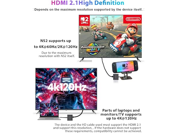 Switch 2 Portable Dock & Stand Kit